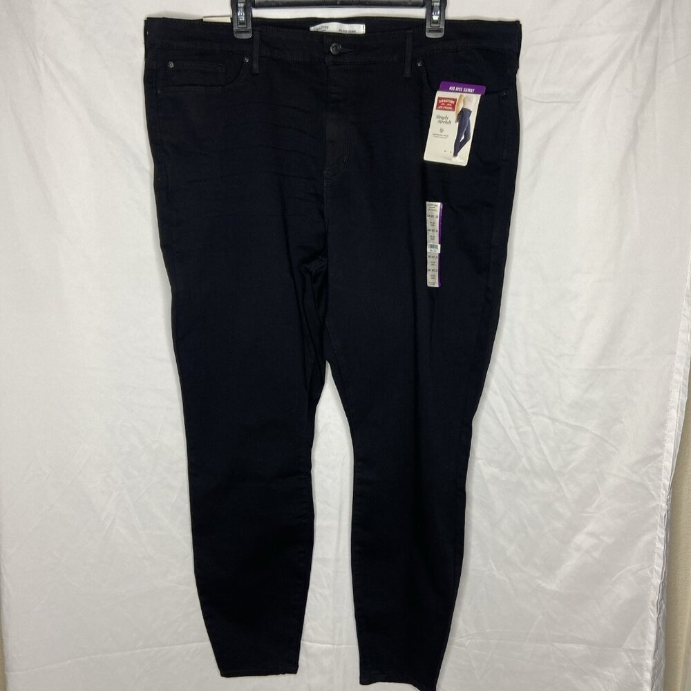 Signature By Levi Strauss & Co. Women's Mid Rise Skinny Jeans Sz 24M/37W 30L